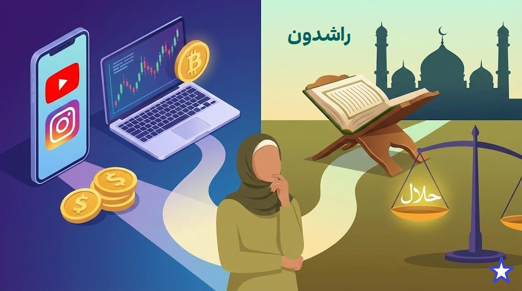 احکام مالی, احکام فضای مجازی - حکم شرعی درآمد از یوتیوب، اینستاگرام و ارزهای دیجیتال چیست؟