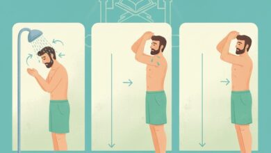 طریقه صحیح غسل جنابت