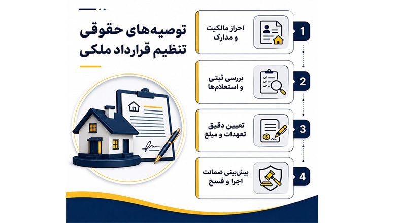 5 نکته حقوقی که قبل از امضای قرارداد ملکی باید بدانید!