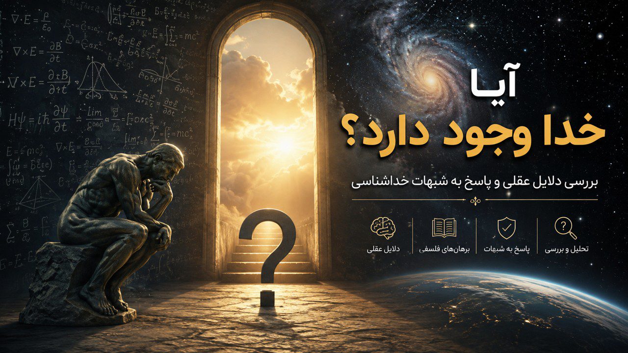 خداشناسی - آیا خدا وجود دارد؟ بررسی دلایل عقلی و پاسخ به شبهات خداشناسی